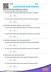 Multiplication Word Problems
