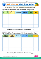 Multiplication With Place Value Chart