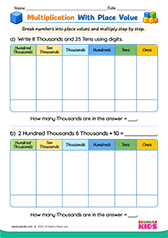 Multiplication With Place Value Chart