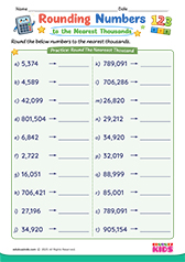 Rounding Numbers to Nearest Thousands