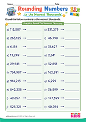 Rounding Numbers to Nearest Thousands