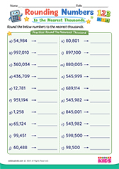 Rounding Numbers to Nearest Thousands
