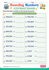 Rounding Numbers to Nearest Thousands