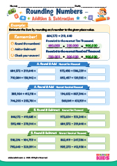 Addition and Subtraction by Rounding Numbers